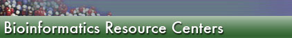 Bioinformatics Resource Centers banner