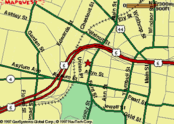 Map to Hartford, CT HO