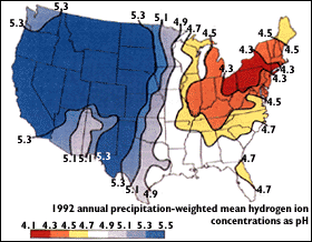 pH distribution map