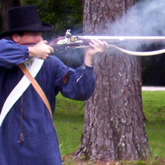 Tennessee Militia Firing Flintlock Musket