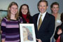 Photo: May 12, 2006 - Congressman Kirk awarded the top prize in the 24th Annual Congressional High School Art Competition 'An Artistic Discovery' to Renee Kimpel, a senior at Hoffman Estates High School. The piece titled "We Will Never Forget" was selected as the grand prize winner from among 25 original works-of-art and photography entered by high school students from throughout the Tenth District and will hang in the U.S. Capitol for the next year.