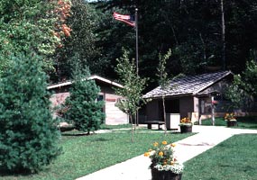 Munising Falls Interpretive Center is open Memorial Day to Labor Day.