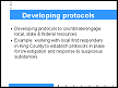 Developing Protocols