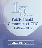 CDC Celebrates 10 Years of Public Health Genomics - January 23, 2008