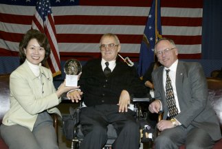 U. S. Labor Secretary Elaine L. Chao, Bruce Borden, Assistant Secretary W. Roy Grizzard