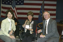 U. S. Labor Secretary Elaine L. Chao, Elaine Cooluris, Assistant Secretary W. Roy Grizzard