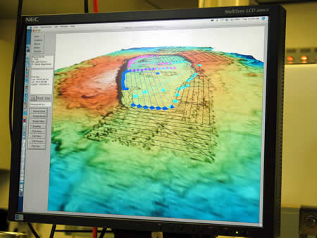 AUV bathymetric map