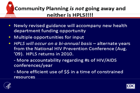 Community Planning is not going away and neither is HPLS!!!!