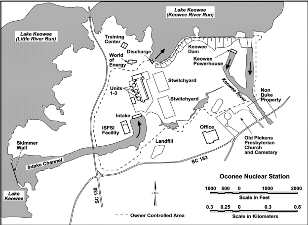 Oconee Nuclear Station Layout