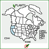 Distribution of Ribes menziesii Pursh. . 