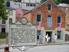 Meriwether Lewis at Harpers Ferry.