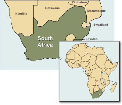 Map of South Africa