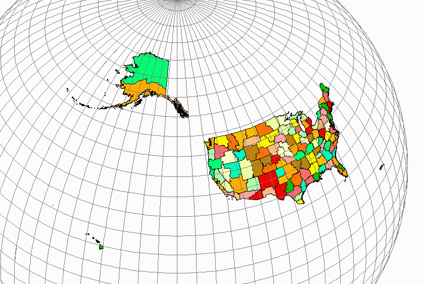 World image of CWA boundaries