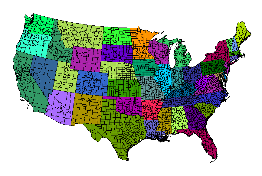 World View Image of all NWS Counties
