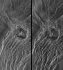 Venus - Stereo Image Pair of Crater Geopert-Meyer