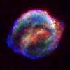 Three Great Eyes on Kepler's Supernova 
Remnant
