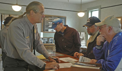 Ranger Ken with visitors