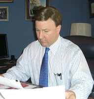 Congressman Rogers reads letters from 3rd District residents.