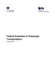 Federal Subsidies to Passenger Transportation