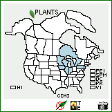 Distribution of Cirsium hillii (Canby) Fernald. . Image Available. 