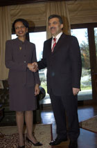 Secretary Rice meets with Foreign Minister Abdullah Gul of Turkey