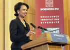 Secretary Rice remarks on U.S.-European Relations at the Paris Science Politique Institute.