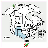 Distribution of Hieracium fendleri Sch. Bip.. . 