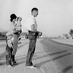 Oklahoma Farm Family on Highway.