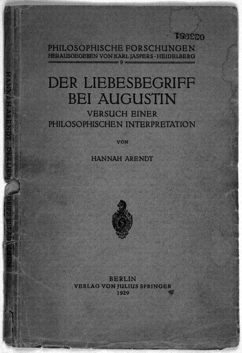 Image 1 of 100, Books---Der Liebesbegriff bei Augustin, 1929 (Seri