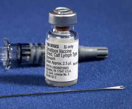 Photo of smallpox vaccine