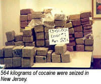 photo - 564 kilograms of cocaine were seized in New Jersey.