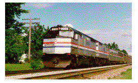 An AMTRAK train