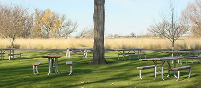 View of picnic area.