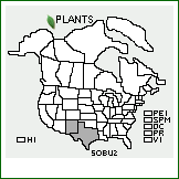 Distribution of Solanum bulbocastanum Dunal. . 