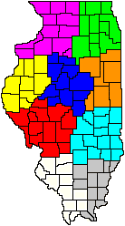 Click here to view a larger, printable version of the county map which includes county names