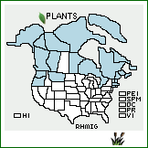 Distribution of Rhinanthus minor L. ssp. groenlandicus (Ostenf.) L. Neum.. . 