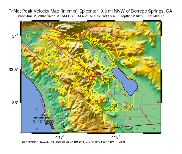 Peak Ground Velocity Image