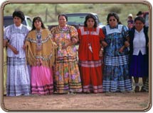  Collection: National Geographic - Fort Apache Indian Reservation, Arizona. Apache women line up for a sacred Sunrise Dance.