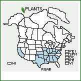 Distribution of Rubus aboriginum Rydb.. . 