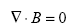 Equation 53. Equation. the divergence of B equals 0.