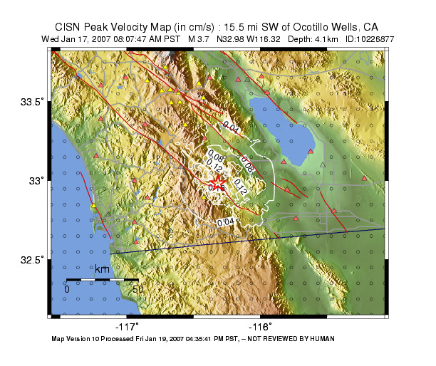 Peak Ground Velocity Image