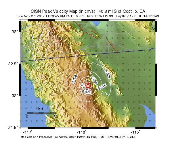 Peak Ground Velocity Image