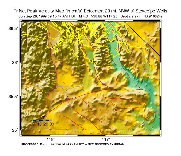 Peak Ground Velocity Image