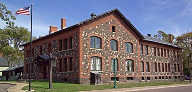 The Calumet & Hecla general offices now serves as the headquarters for Keweenaw National Historical Park. NPS Photo, Dan Johnson