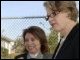 Secretary Spellings and principal Margaret Espinoza Nelson talk with a student at Noble Avenue Elementary School in Los Angeles, California.  Secretary Spellings visited the school to raise awareness of free tutoring available to students in Los Angeles and cities all over the nation.