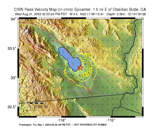 Peak Ground Velocity Image