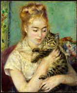 image of Woman with a Cat