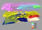 AIRS Retrieved Temperature Isotherms over Southern Europe
