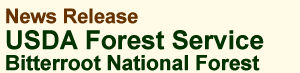 News Release - USDA Forest Service - Kootenai National Forest