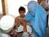 Child receives vaccination